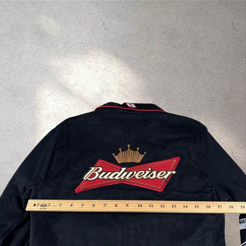 Vintage NWT JH Design Dale Jr. Budweiser Racing Jacket Sz Small NASCAR - Picture 8 of 9